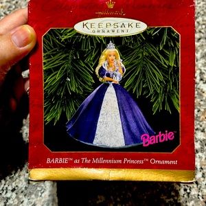 1999 millennium Princess Barbie ornament